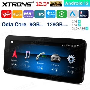 Nawigacja 12.3 cala Mercedes A W176, CLA C117, GLA X156  NTG 4.5-4.7  8GB/64GB Android 12