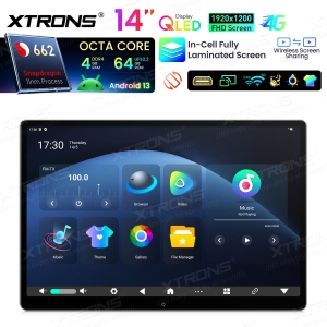 Monitor zagłówkowy 14 cali Xtrons  Android 13  8 rdzeni 4/64 GB (Szt)